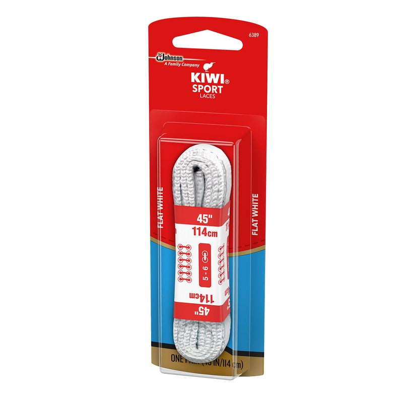 SC Johnson Kiwi Shoe laces, 45 in, athletic white, 1 ct - Image 3